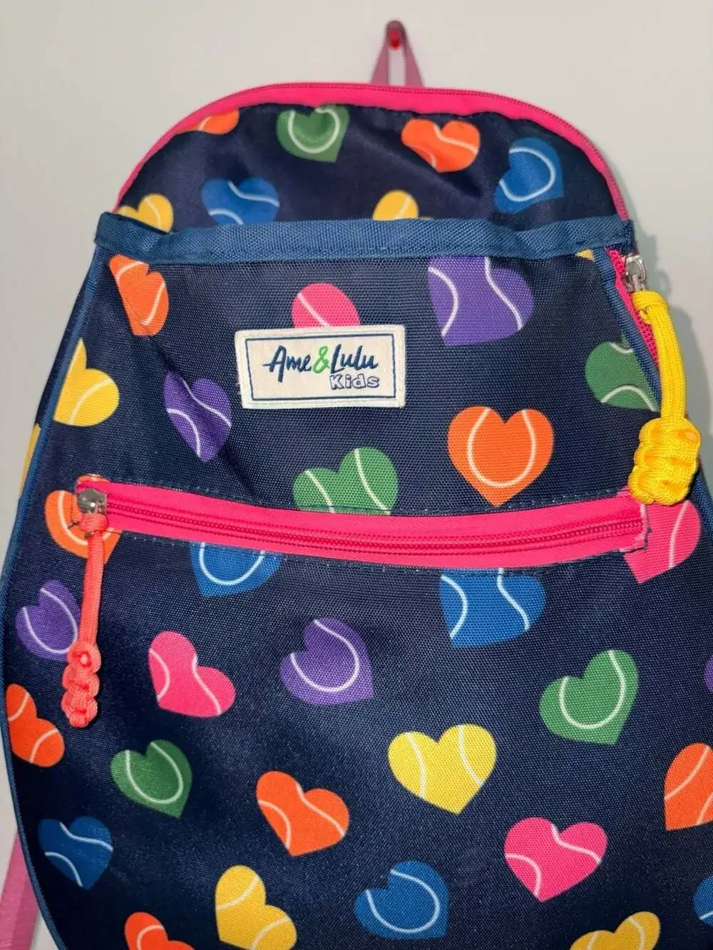 Ame & Lulu Kids Little Love Tennis Backpack - Hearts